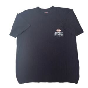 Harley Davidson Vintage T-Shirt Men Size L Gatlinburg Tennessee Graphic Moto Top